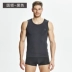 Playboy nam Vest thoáng khí dưới vai rộng tay áo Vest nam Slim thể dục quần thể dục bán áo lót nam Áo vest