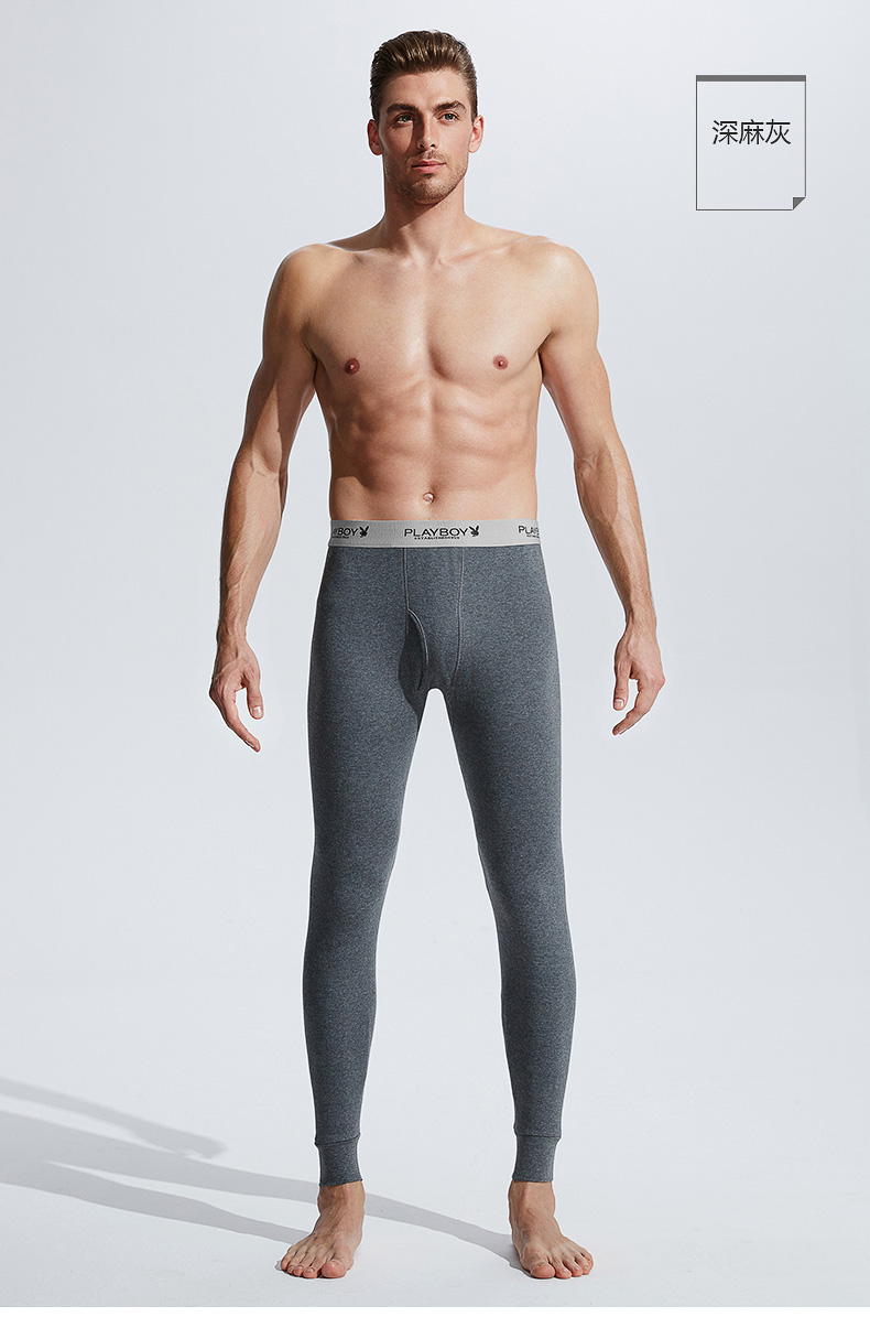 Playboy nam quần ấm phần mỏng mùa thu và mùa đông mỏng cotton nam mùa thu quần thanh niên cơ sở cotton quần cotton