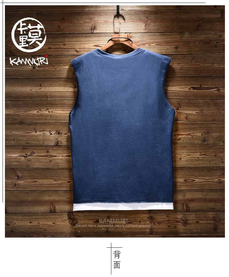 Áo vest nam mùa hè 2019 mới không tay xu hướng áo thun xuồng Hàn Quốc phiên bản chữ in hoa cotton trẻ trung - Áo vest cotton áo khoác thu đông