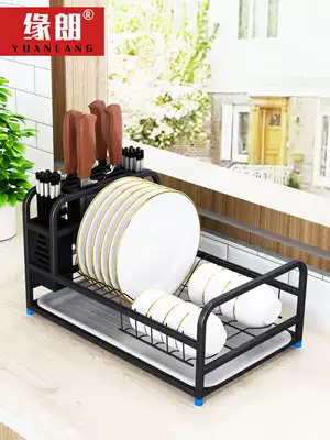 304 stainless steel dish rack countertop drain bowl rack multifunctional knife rack chopping board holder bowl Tray storage layer rack