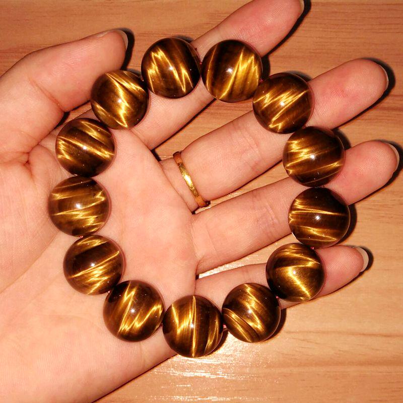 Natural tiger clear stone bracelet Blue tiger eye stone Eagle eye bracelet Lightning eye Tiger eye stone Lucky hand