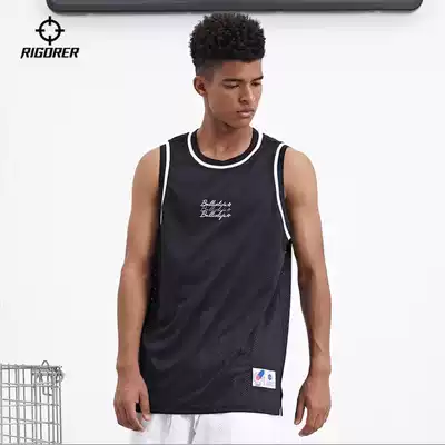 Quasi 2021 new personalized print light and thin perspiration breathable mesh loose basketball training men's sports vest