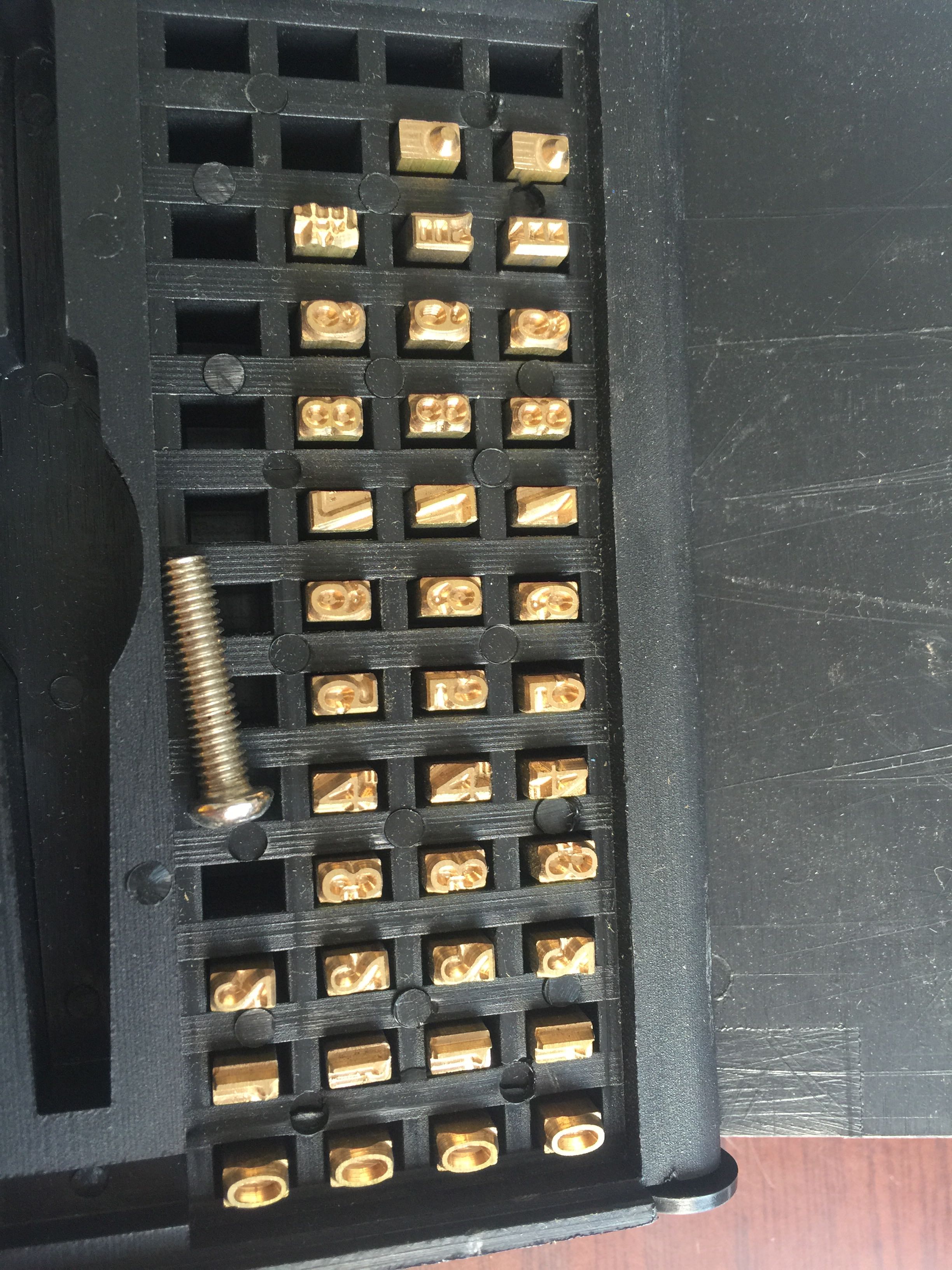 DY-6 marking machine word grain specifications 3 * 5 of a total of 38 words