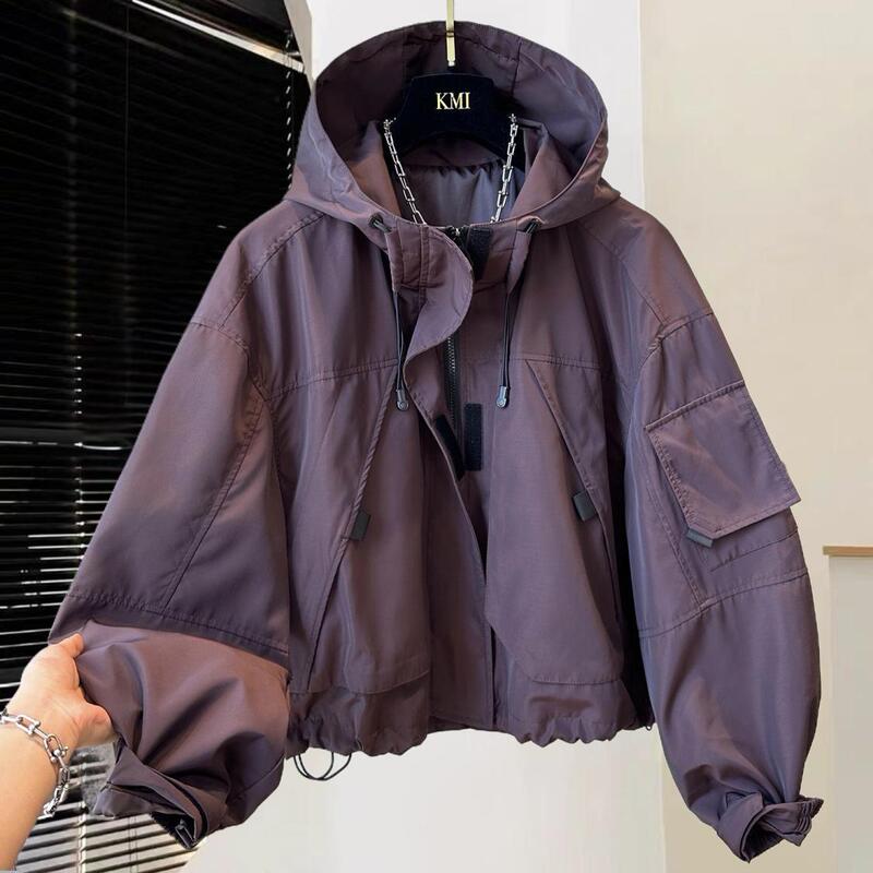 Women's Spring and Autumn 2026 New Style Loose Casual Short Workwear Windbreaker Jacket for Petite Women