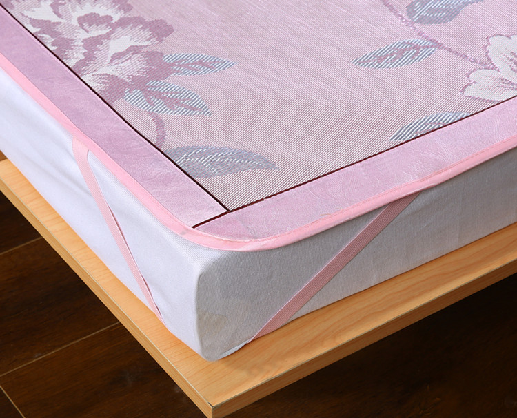 Châu Âu ghế máy lạnh jacquard lụa mat ba mảnh nước có thể gập lại lụa băng mát mat mat đơn hoặc kép thảm không trơn trượt - Thảm mùa hè chiếu trúc 1m6