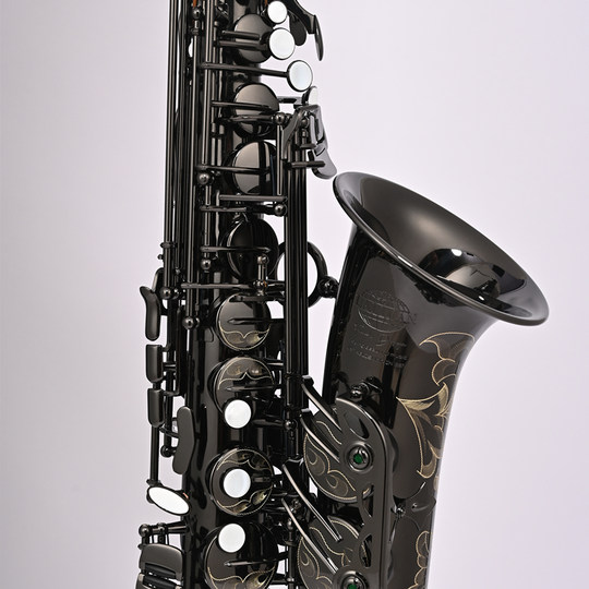 Laiiman莱曼萨克斯管乐器双键筋中音降e调R54幻影黑镍乐队演奏级