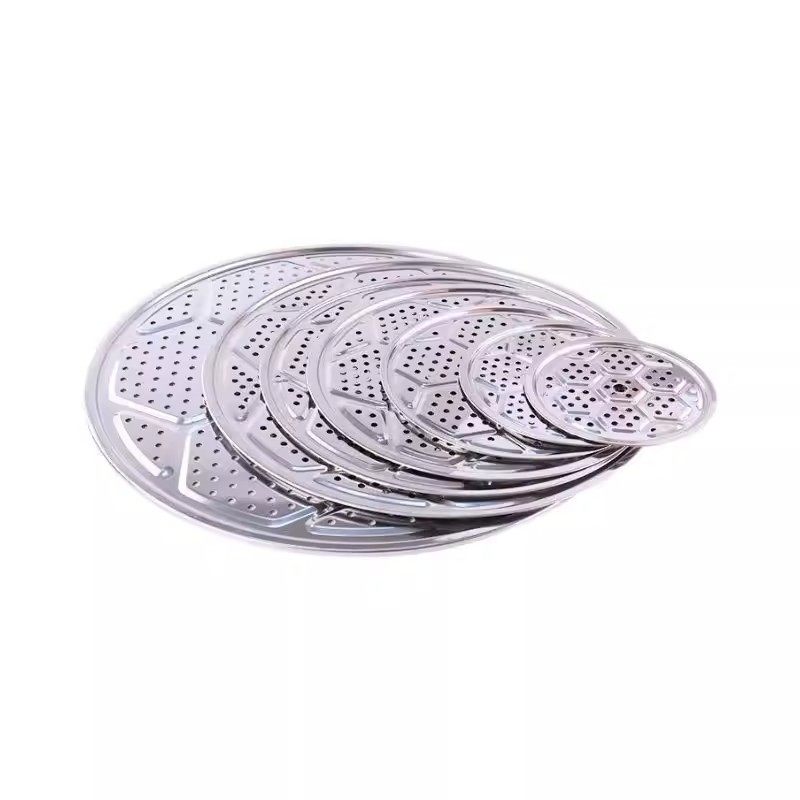 Stainless Steel Food-Grade Steaming Rack, Steaming Tray, Thickened Steaming Grid, Household Steaming Basket, Steaming Lid, Universal