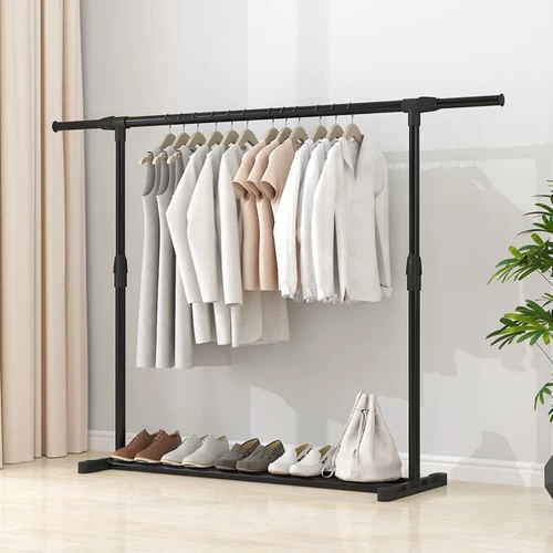 Простая сушилка для одежды, напольная, складная, для спальни, с одной опорой, стержень для сушки одежды в помещении, вешалка для одежды, сушилка для одежды на балконе, дом