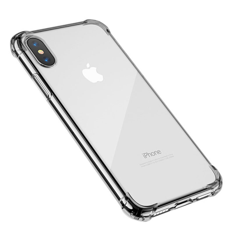 苹果X手机壳气囊防摔全包XsMax透明iphoneXR软硅胶七iPhone8plus超薄潮牌网红女7新xs亚克力硬玻璃保护套男款