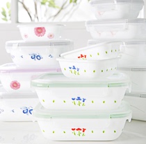 South Korean Generation Buy American Corning Refreshing Box Glass Cartridge lid Purple Plum Pink Flowers Red Flower lily