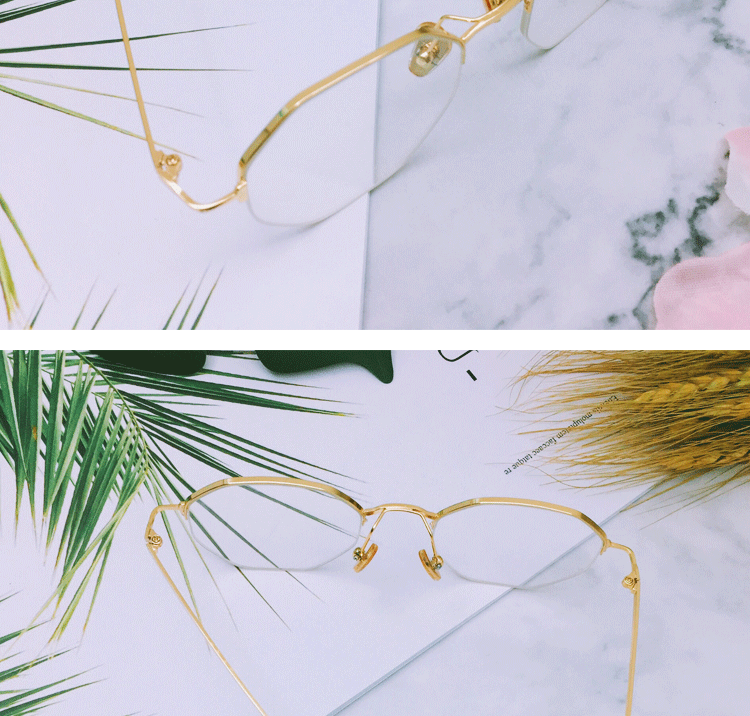 Phiên bản tiếng Hàn của phong cách retro mới của ulzzang đa giác lưới màu đỏ phần kính phụ nữ có độ kính mắt mèo