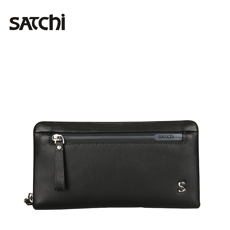 Shallots handbags genuine leather men casual Jane approximately long version wallet fashion hands with Baotou layer Bull Leather Youth Hand Grip Bag