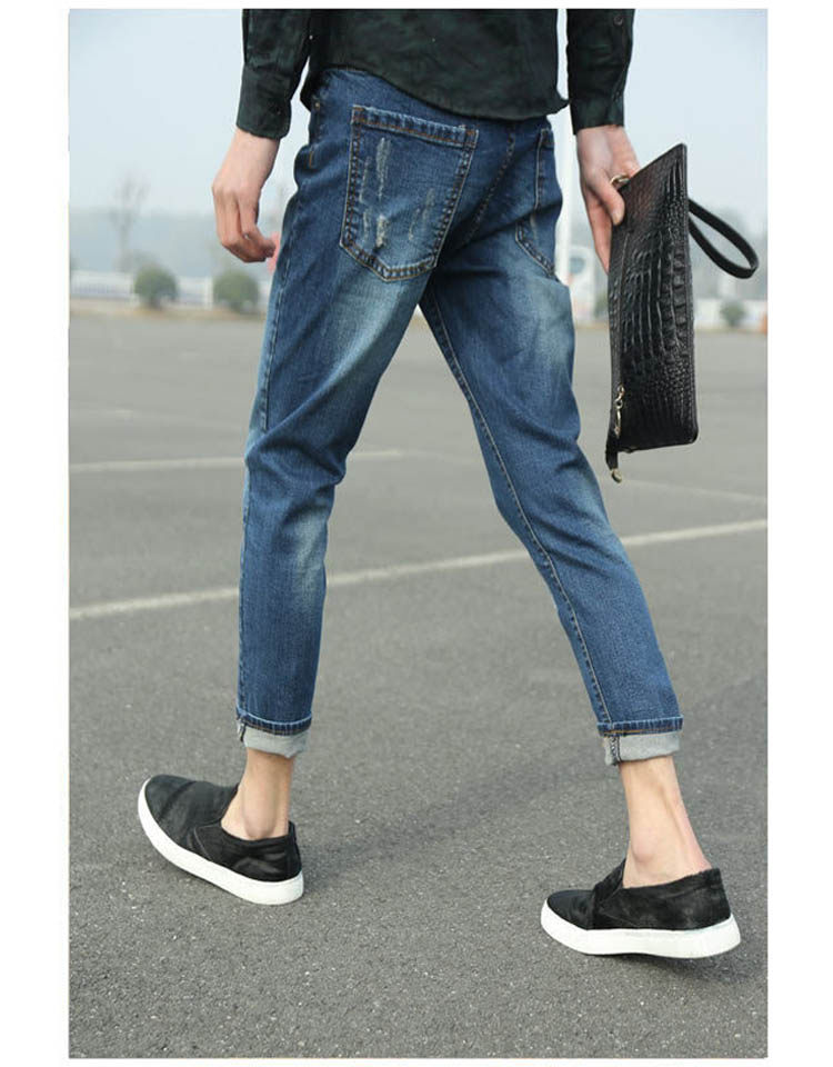 Jeans pour adolescent pieds Slim pour automne - Ref 1465149 Image 6