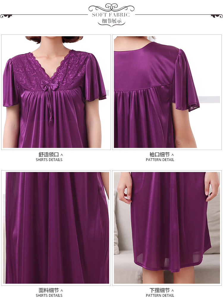 Mùa hè sexy phụ nữ sling nightdress lụa phụ nữ phù hợp với ren nữ mùa hè váy kích thước lớn băng lụa mùa hè đồ ngủ