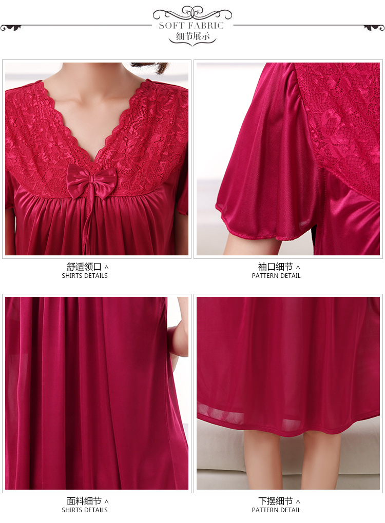 Mùa hè sexy phụ nữ sling nightdress lụa phụ nữ phù hợp với ren nữ mùa hè váy kích thước lớn băng lụa mùa hè đồ ngủ