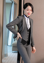 Professional suit suit women 2021 Spring and Autumn new fashion British style dress interview beautician hotel work clothes