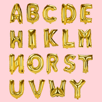 Wedding wedding supplies aluminum film English letter balloon wedding room decoration romantic wedding birthday party aluminum foil balloon