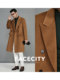 Double-breasted coat for men in autumn and winter new style woolen coat jacket for men medium and long