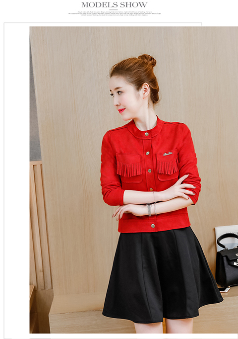 Áo khoác châu Âu 2018 thu đông mới retro áo khoác nhung hươu retro nữ hoang dã ngắn cardigan áo khoác mỏng áo khoác lửng nữ