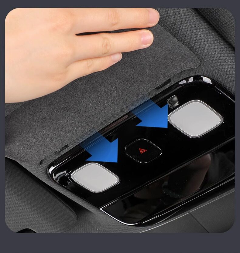 Ideal i6i8L6L7L8L9 car glasses case, suede sunroof sunglasses storage box, modified decorative accessories