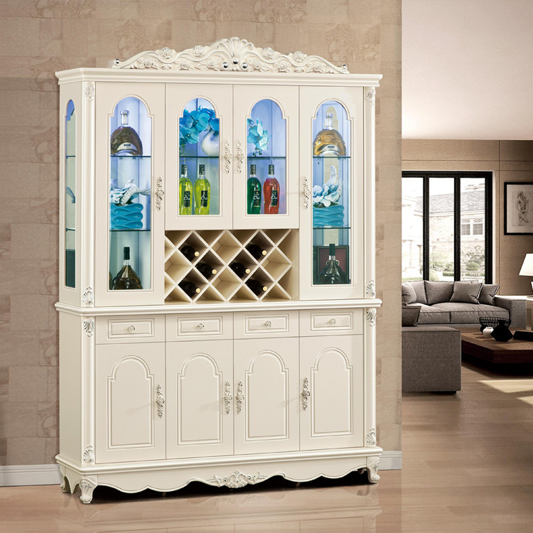 Living room wine cabinet decoration cabinet display cabinet fashion storage cabinet with door glass paint process