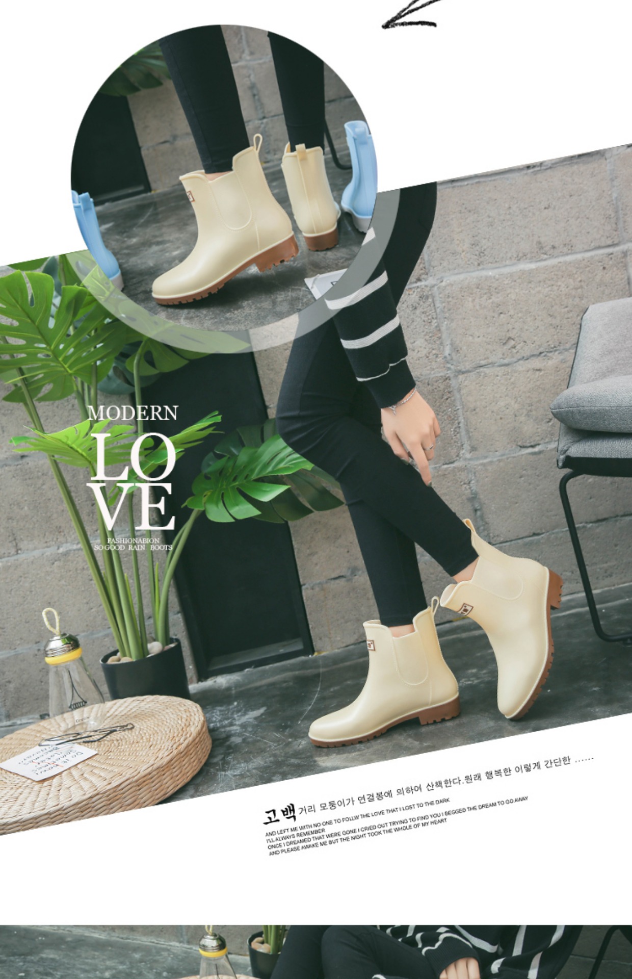 Giày cao gót nhung nữ ống đi mưa nữ ống chống nước người lớn không thấm nước Hàn Quốc dễ thương ngắn ống cao su trượt giày thời trang giày mùa đông giày bảo hộ siêu nhẹ chống nước