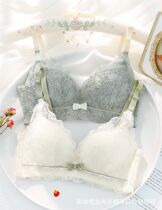 New small breasts gather underwear womens chest thick models on the collection of auxiliary milk anti-sagging no steel ring lace sexy bra