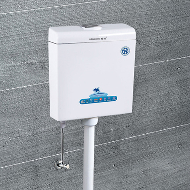 Cherry Well 6001 Wall-mounted Wall Type Large Flushing Bathroom Bathroom Toilet Toilet Squatting Squat Pit Plastic Double Press-type Water Saving Box