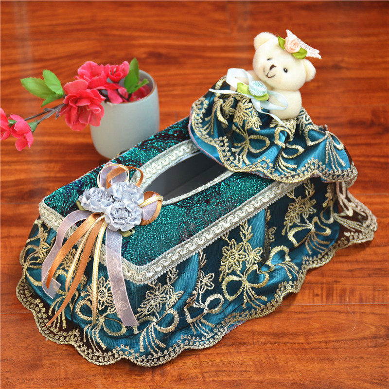 Eurostyle Cloth Art Paper Towel Box Multifunction Containing Basket Fruit Pan Toilet Paper Box Containing Basket Heart-shaped