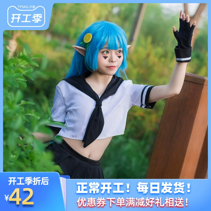 Một bộ trang phục Lijie COS đầy đủ các bộ đồ cosplay thủy thủ thế giới gập ghềnh - Cosplay