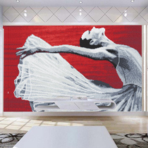 Glass mosaic puzzle custom background wall dance skirt mosaic porch tile mural hotel engineering decoration
