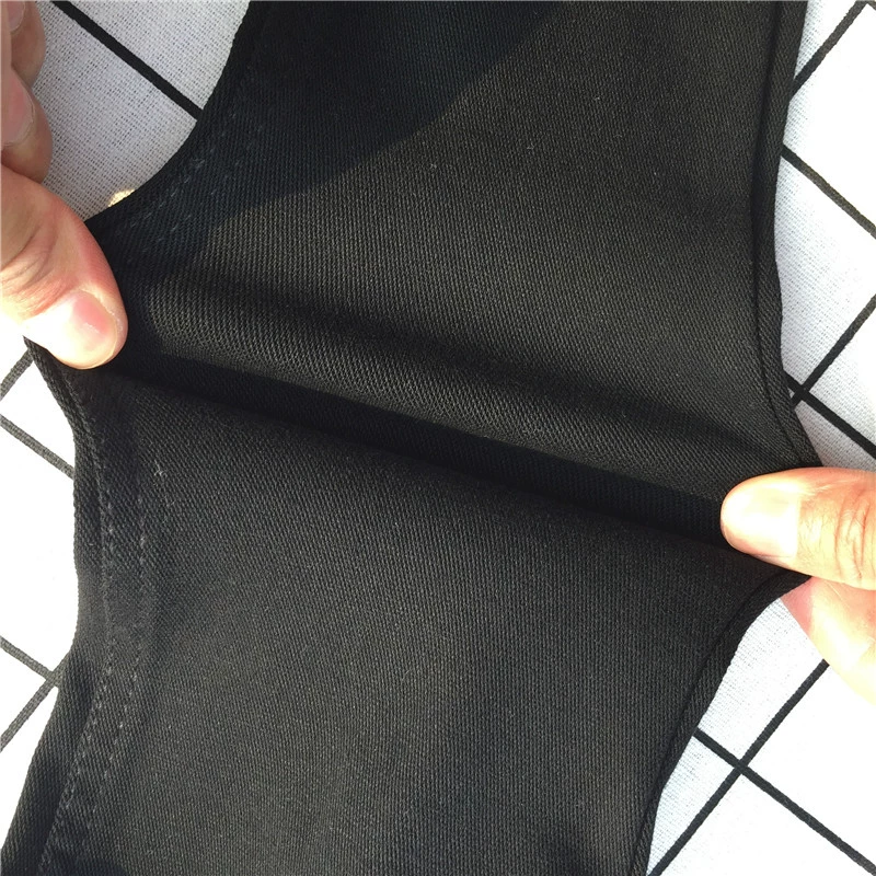 Quần legging nữ 8620 Quần lửng nữ cao eo mỏng màu đen mặc ngoài quần chân chia đôi chân mỏng bất thường quần dài