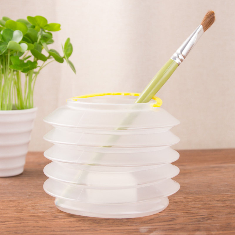 Rida Transparent Folding Bucket Fine Art Water Powder Paint compression washing pen holder portable telescopic folding bucket RD-006
