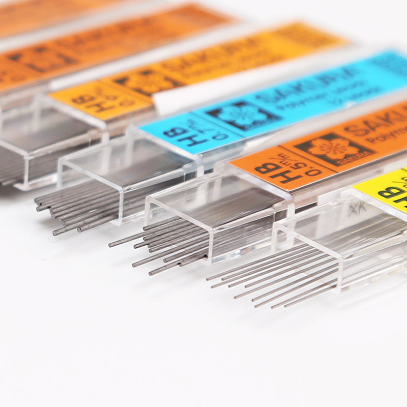 Japanese cherry blossom anti-break pencil core automatic pencil special tiltcore core 0 3 active lead core press pencil core 0 5