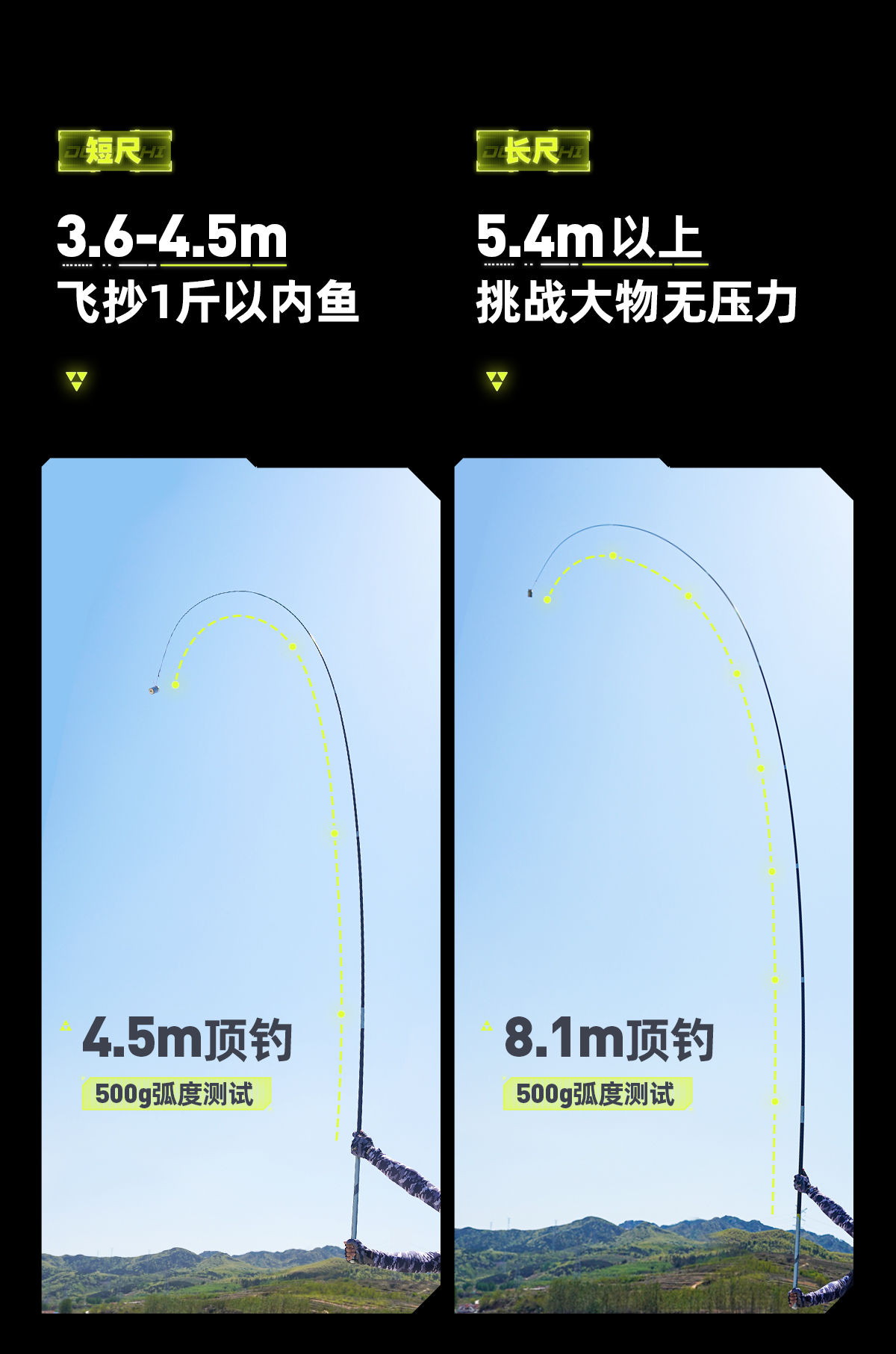 【5.11首发】汉鼎塔钓轻量大物竿超硬台钓竿手竿轻量版钓鱼竿塔吊