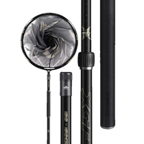 Handing small steel cannon black pit competitive net copying special ultra-light hard multi-functional shrinkable carbon net copying pole