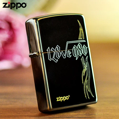 zippo Подлинная более легкая подлинная Zhibao Love Formula Formula Сердце, полное подарков, чтобы отправить парня на заказ гравировки