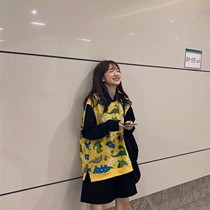 Large size foreign style suit autumn and winter women 2021 New thin net red fried street autumn pants Yafeng three-piece set