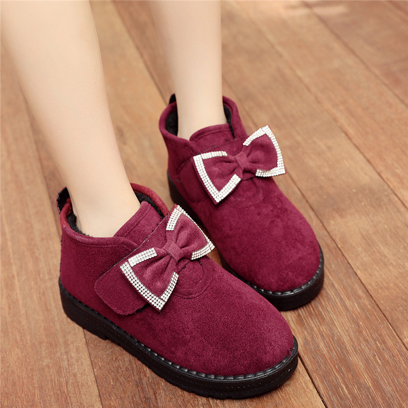 Thời trang mùa đông cũ giày vải Bắc Kinh giày nữ giày cotton cộng với giày cao nhung mẹ giày dày dày chống trượt cotton giày thể thao nữ chính hãng
