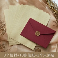 Глубокая красная конверт пожарная краска установила комбинацию