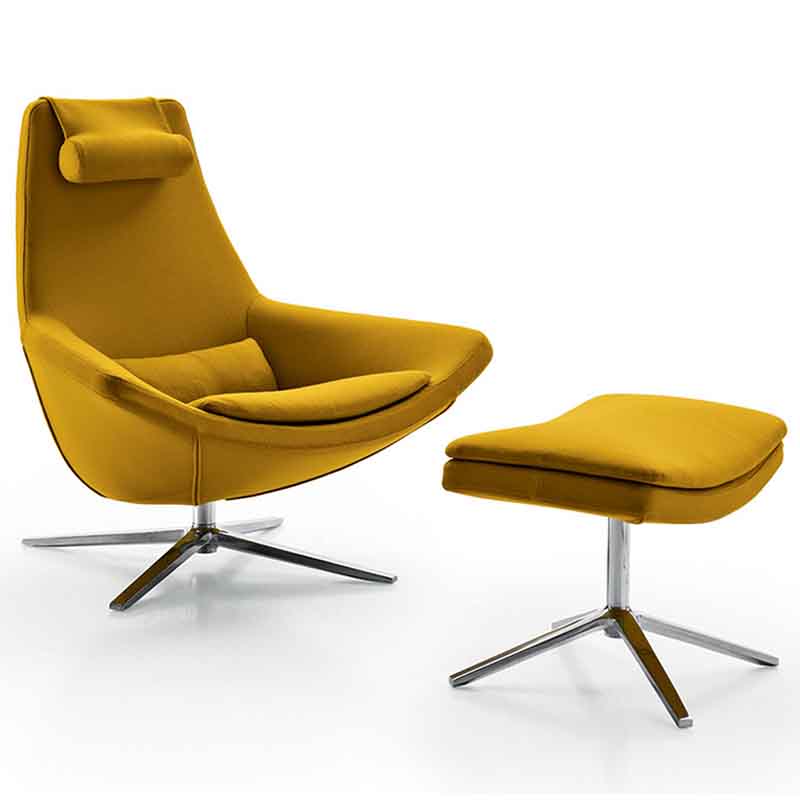 Designer Light Extravagant Fashion Emperor Smile Balcony Office Lunch Break Single Backrest Leisure Guido Metropolitan Deck Chair