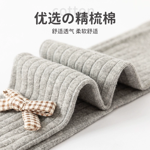 Хлопковые леггинсы, детские тонкие колготки, штаны для девочек