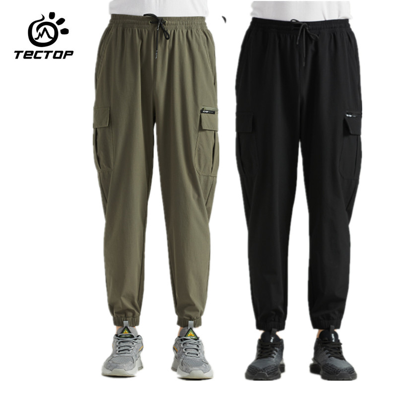 Tango Outdoor Work Pants Spring Summer Casual Multi-Pocket Speed Dry Pants Male thin Breathable Female elastic long pants big code-Taobao