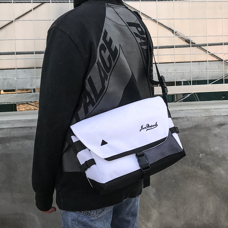 ins dead fly student schoolbag tide brand tooling bag men's messenger bag street trend postman shoulder bag female hip-hop