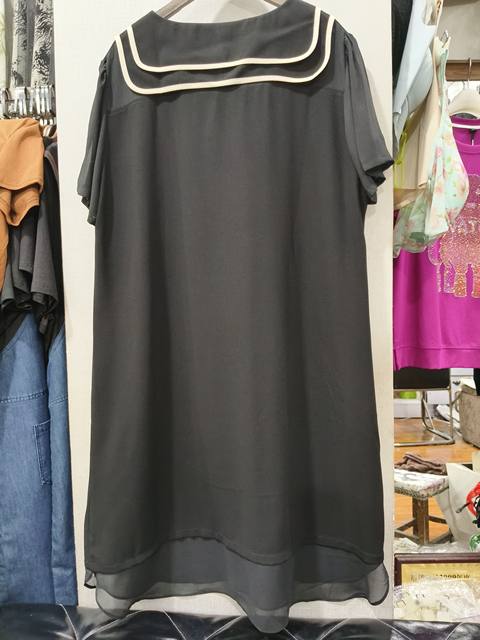 Yuxiu Tianpai Counter Genuine 92 Styles Plus Fat, Fashionable, Casual, Loose, Flesh-Covering, Slimming Look Doll Collar Dress