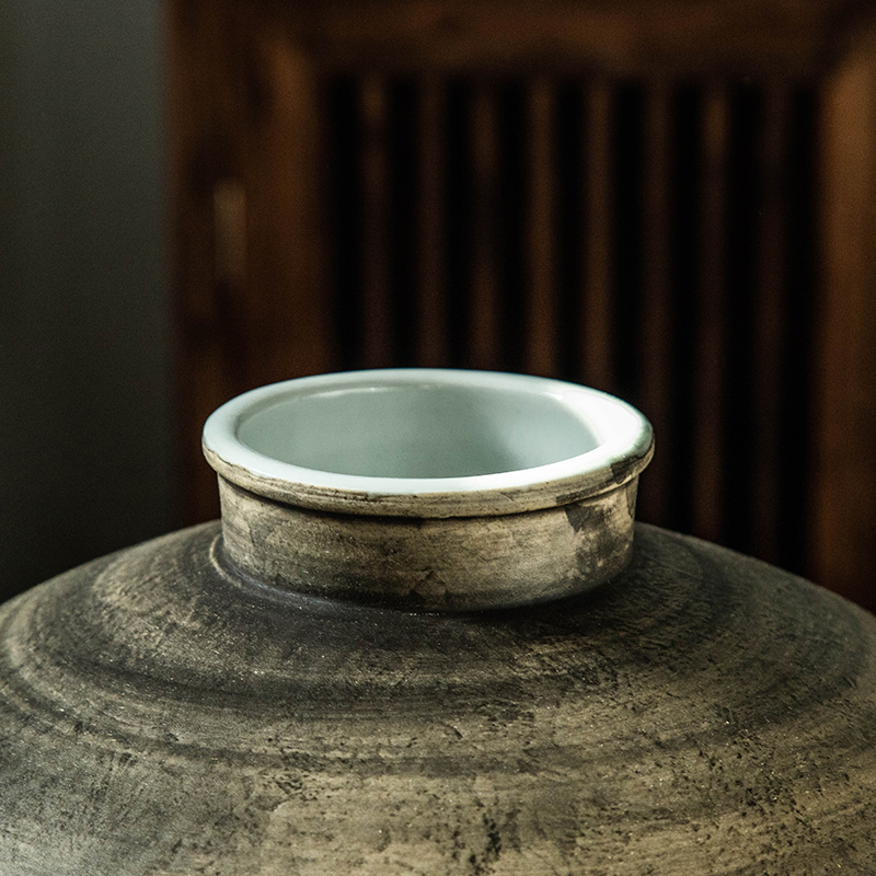 Jingdezhen ceramic jars seal save it 50 kg 20 jins 10 wine liquor GuanPing archaize home wine jars