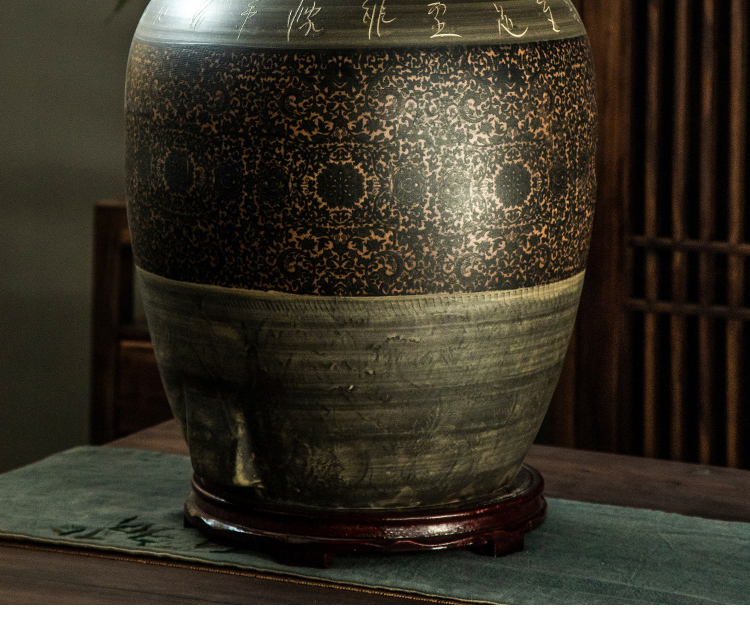 Jingdezhen ceramic jars seal save it 50 kg 20 jins 10 wine liquor GuanPing archaize home wine jars