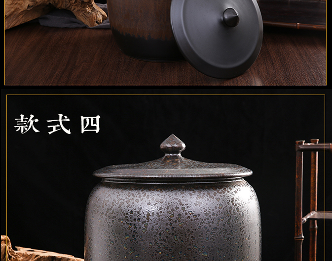 Jingdezhen ceramic jars it with leading bottle tank cylinder 10 jins of 15 kg 20 jins 30 jins of 50 kg thickening