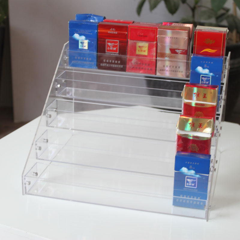 Supermarket cash register counter promotion rack detachable cigarette display rack Cigarette sales rack Convenience store display rack Cigarette display rack ladder rack