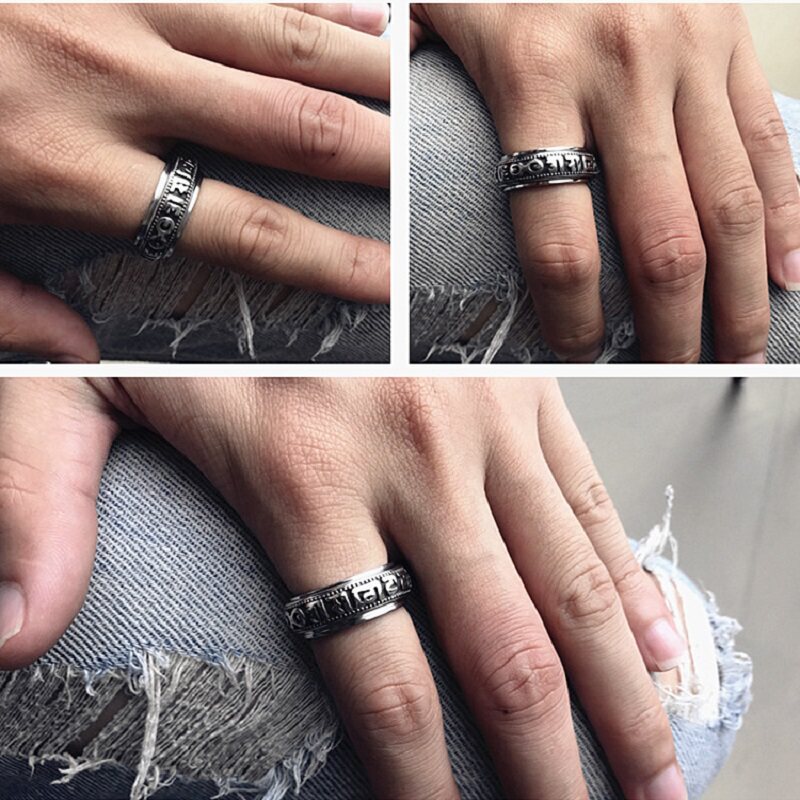 Bague homme ROCK PUNK en Acier au titane - Ref 3086479 Image 26